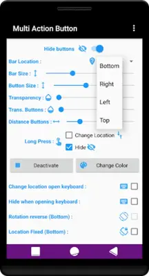 Multi Action Button android App screenshot 16