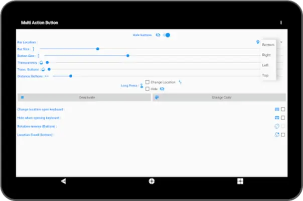 Multi Action Button android App screenshot 3